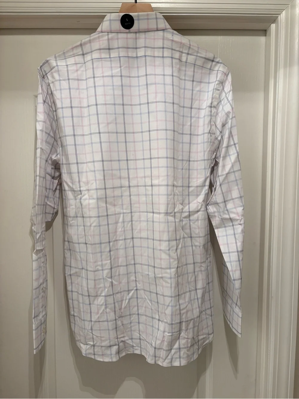 Men’s Banana Republic slim fit long sleeve button down shirt size L NWT